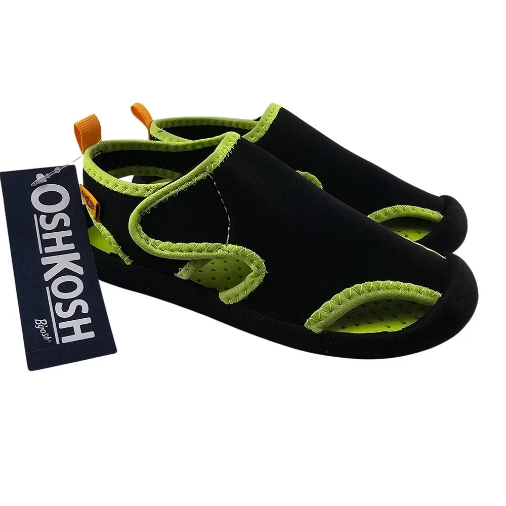 OshKosh‎ Bgosh Toddler Boy's or Girl's Sandals Black Green - Size 9 - New